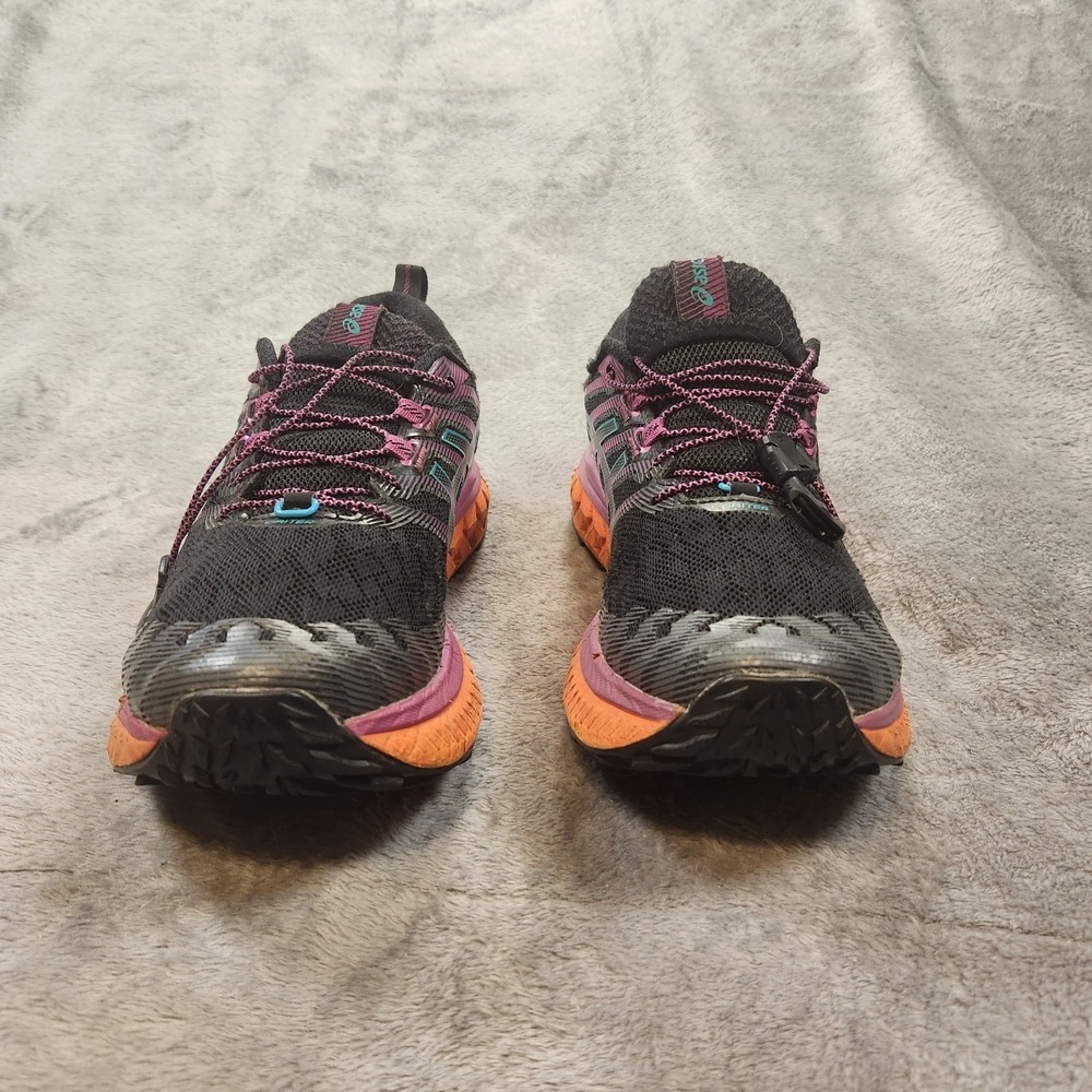 Asics Shoes Womens 8 Black Trabuco Max Sneakers Trail Running Gorpcore 1012A901 - Picture 6 of 13